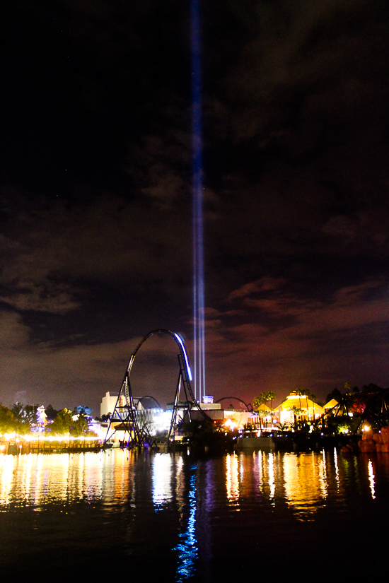 he Velocicoaster Rollercoaser at Universal's Islands of Adventure, Orlando, Florida