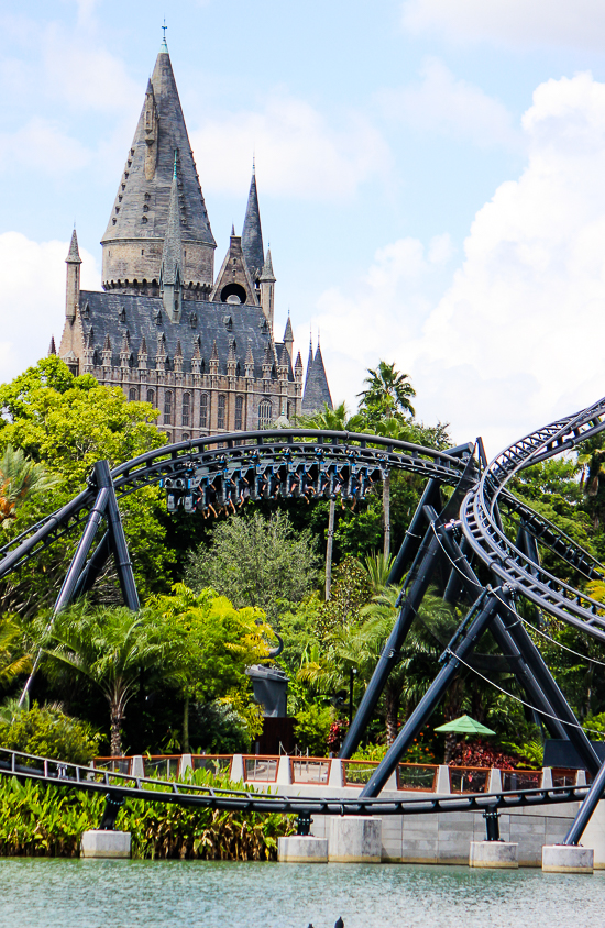 The completely terrifying Velocicoaster launched themed new for 2021 rollercoaster at Universal's Islands of Adventure, Orlando, Florida