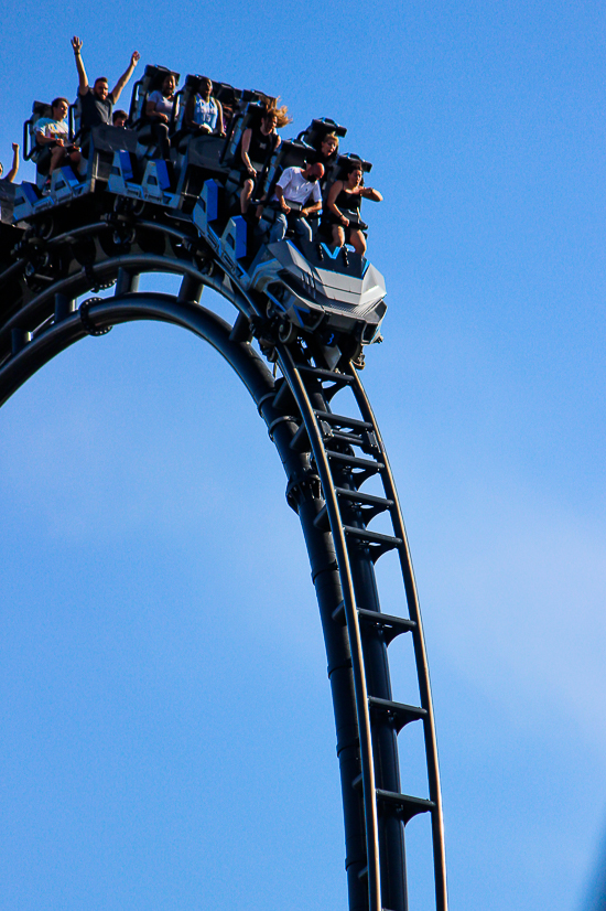 The completely terrifying Velocicoaster launched themed new for 2021 rollercoaster at Universal's Islands of Adventure, Orlando, Florida