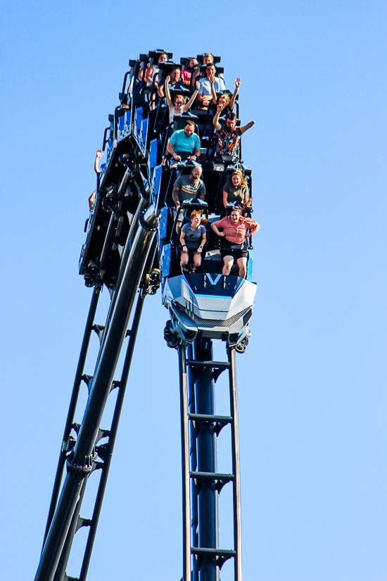 The completely terrifying Velocicoaster launched themed new for 2021 rollercoaster at Universal's Islands of Adventure, Orlando, Florida