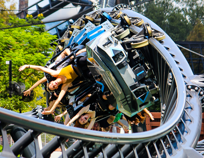 The completely terrifying Velocicoaster launched themed new for 2021 rollercoaster at Universal's Islands of Adventure, Orlando, Florida