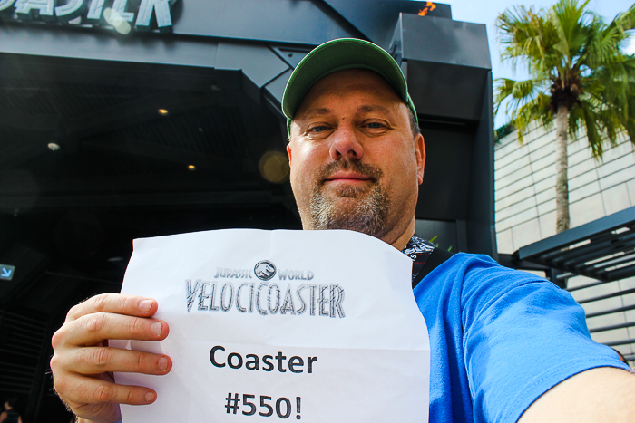 The completely terrifying Velocicoaster launched themed new for 2021 rollercoaster at Universal's Islands of Adventure, Orlando, Florida