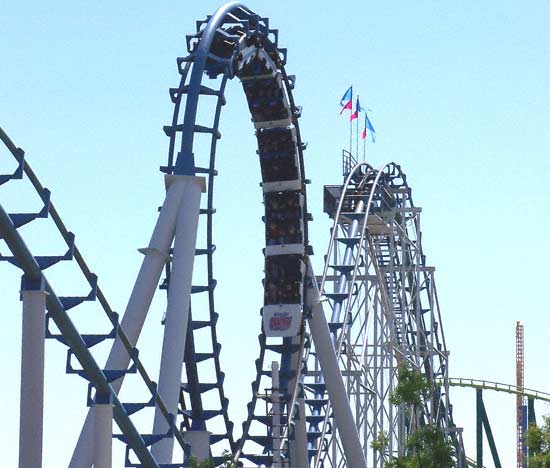 The Corkscrew Rollercoaster at Valleyfair, Shakopee, Minnesota