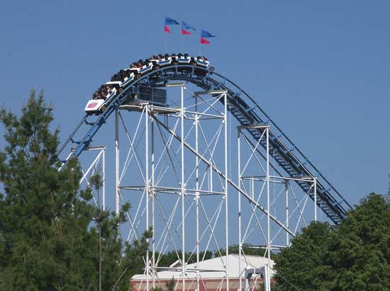 The Corkscrew Rollercoaster at Valleyfair, Shakopee, Minnesota