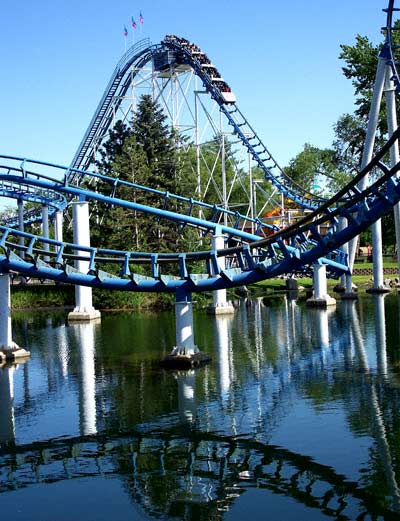 The Corkscrew Rollercoaster at Valleyfair, Shakopee, Minnesota