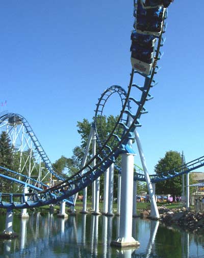 The Corkscrew Rollercoaster at Valleyfair, Shakopee, Minnesota