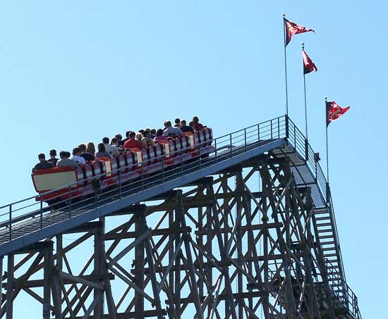 The Excalibur Rollercoaster at Valleyfair, Shakopee, Minnesota