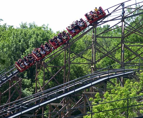 The Excalibur Rollercoaster at Valleyfair, Shakopee, Minnesota