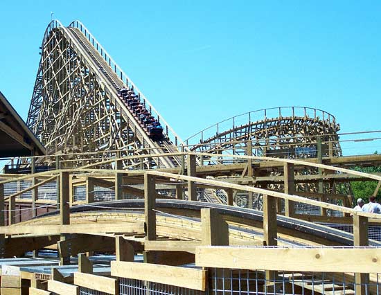 The new for 2007 Renegade Rollercoaster at Valleyfair, Shakopee, Minnesota