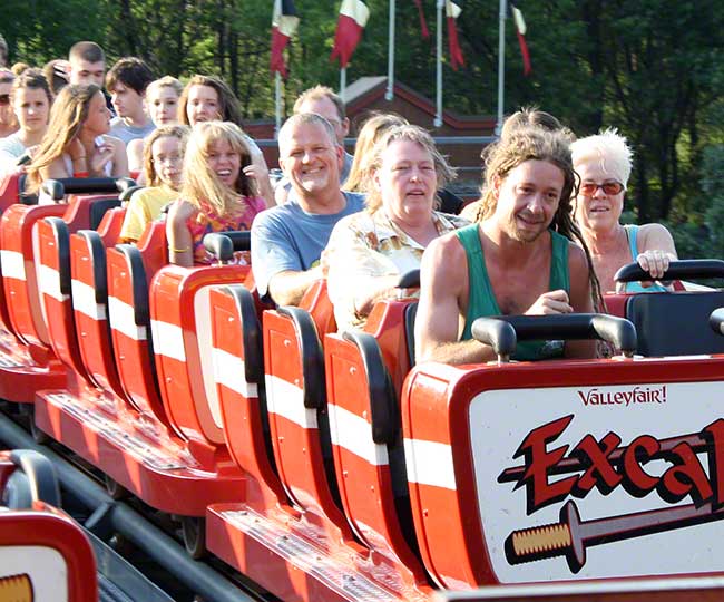 The Excalibur Roller Coaster at Valleyfair, Shakopee, Minnesota