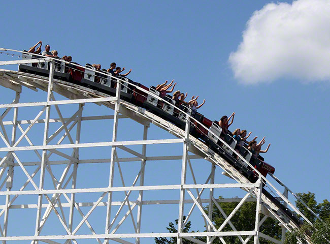 The High Roller Roller Coaster at Valleyfair, Shakopee, Minnesota