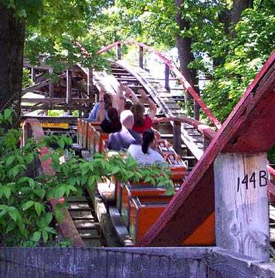 The Comet Rollercoaster at Waldameer Park, Erie Pennsylvania