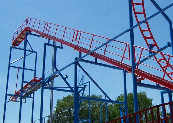 New For 2004 A Spinning Mouse Rollercoaster at Waldameer Park, Erie Pennsylvania