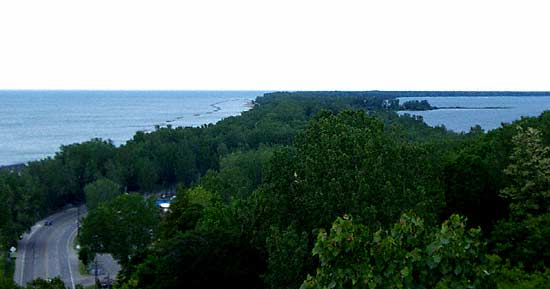 Presque Isle State Park From The Ferris Wheel at Waldameer Park, Erie Pennsylvania