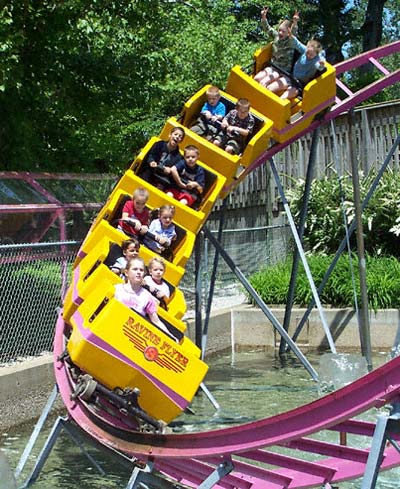 The Ravine Flyer 3 Rollercoaster at Waldameer Park, Erie Pennsylvania