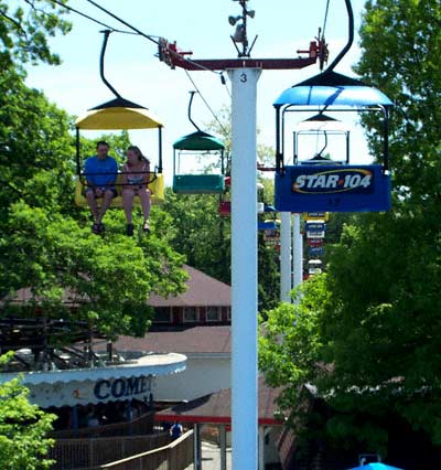 The Sky Ride at Waldameer Park, Erie Pennsylvania