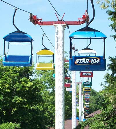 The Sky Ride at Waldameer Park, Erie Pennsylvania