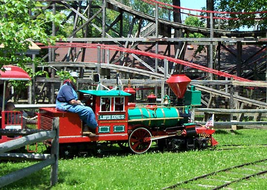 The L Ruth Express Train Ride at Waldameer Park, Erie Pennsylvania