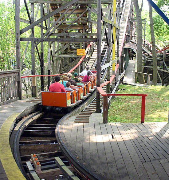 The Comet Roller Coaster at Waldameer Amusement Park, Erie, Pennsylvania