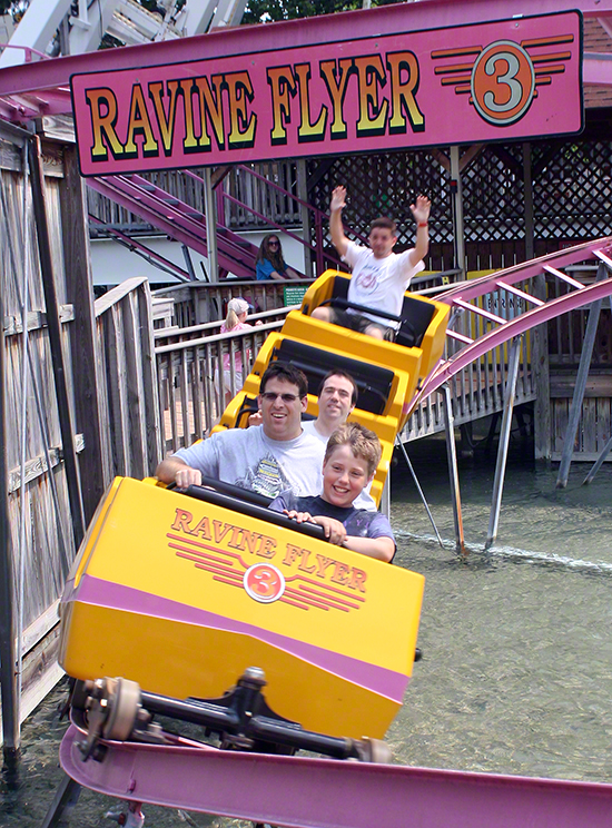 The Ravine Flyer 3 Roller Coaster at Waldameer Amusement Park, Erie, Pennsylvania