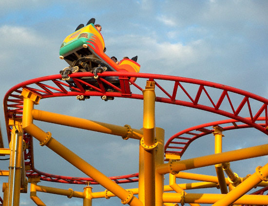 Spinning Dragons Rollercoaster at Worlds of Fun, Kansas City, MO