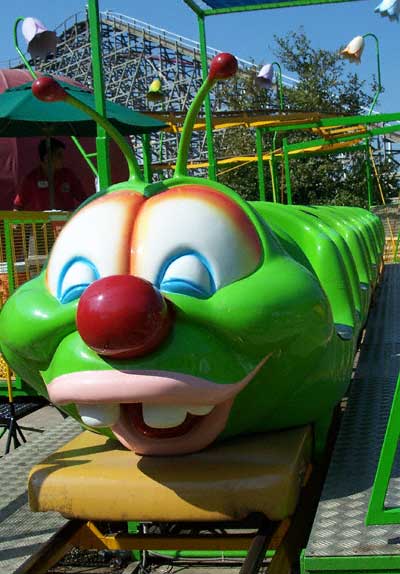 The Wacky Worm Rollercoaster at Worlds of Fun, Kansas City, MO