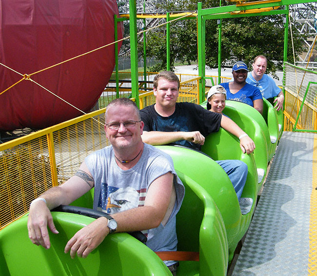 The Wacky Worm Roller Coaster at Worlds of Fun, Kansas City, Missouri