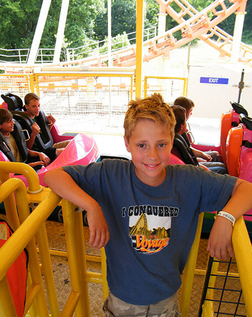 The Boomerang Roller Coaster at Worlds of Fun, Kansas City, Missouri