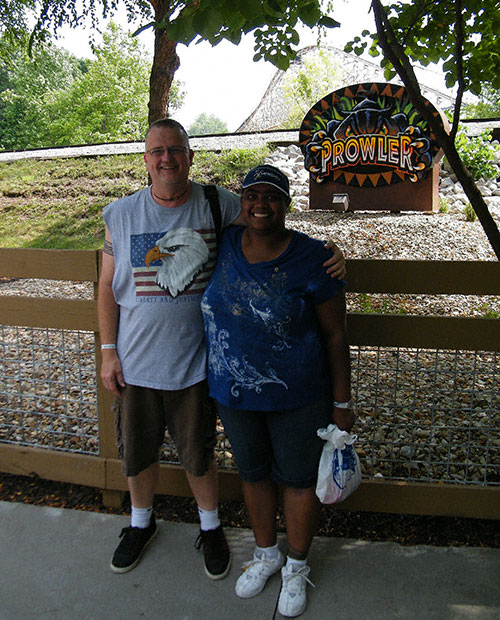 The New for 2009 Prowler Roller Coaster at Worlds of Fun, Kansas City, Missouri