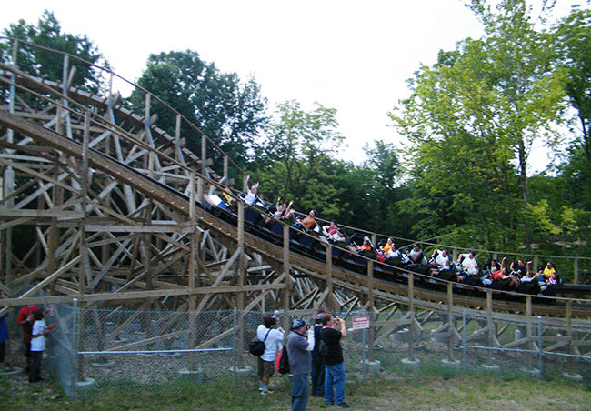 The New for 2009 Prowler Roller Coaster at Worlds of Fun, Kansas City, Missouri