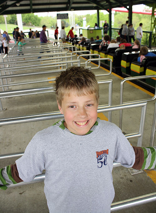 The Mamba Rollercoaster at World's Of Fun, Kansas City, Missouri