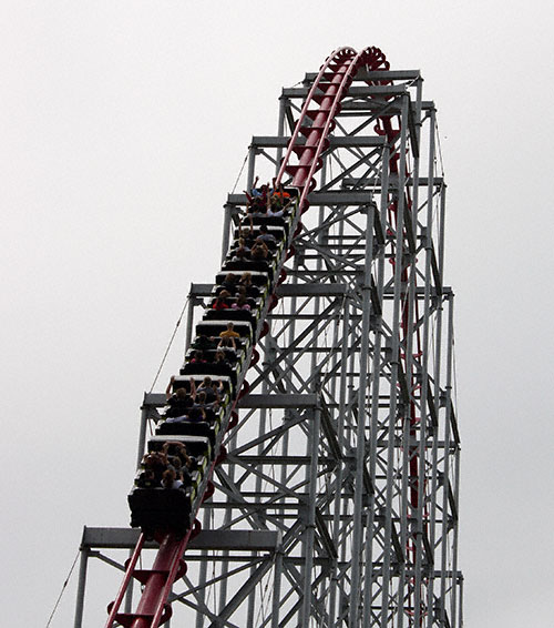 The Mamba Rollercoaster at World's Of Fun, Kansas City, Missouri