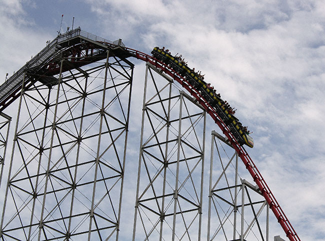 The Mamba Rollercoaster at World's Of Fun, Kansas City, Missouri