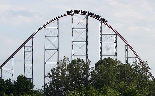 The Mamba Rollercoaster at World's Of Fun, Kansas City, Missouri