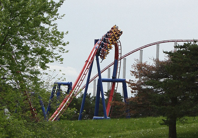 The Patriot Rollercoaster at World's Of Fun, Kansas City, Missouri