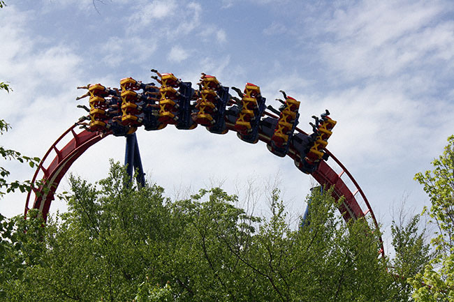 The Patriot Rollercoaster at World's Of Fun, Kansas City, Missouri