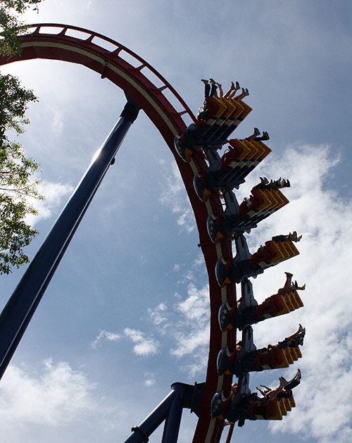 The Patriot Rollercoaster at World's Of Fun, Kansas City, Missouri