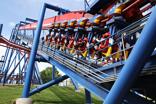 The Patriot Rollercoaster at World's Of Fun, Kansas City, Missouri