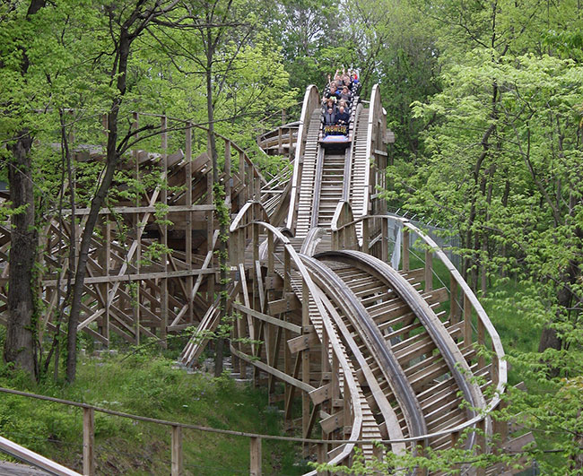 The Prowler Rollercoaster at World's Of Fun, Kansas City, Missouri