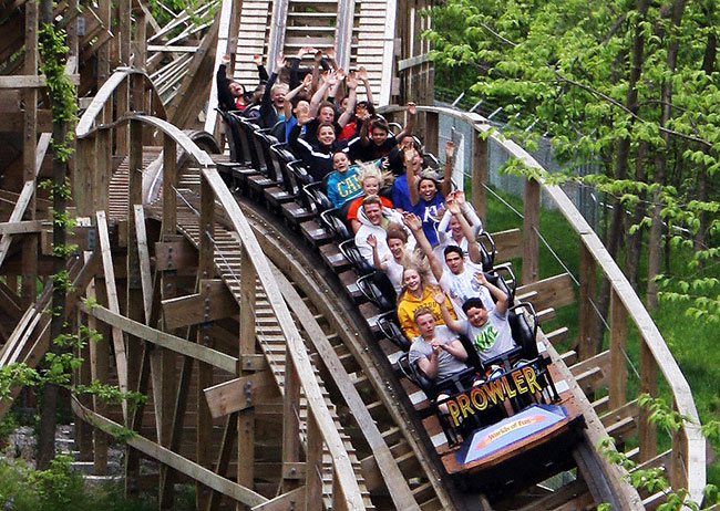 The Prowler Rollercoaster at World's Of Fun, Kansas City, Missouri