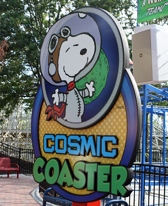 The Cosmic Coaster Roller Coaster at Worlds of Fun, Kansas City, Missouri