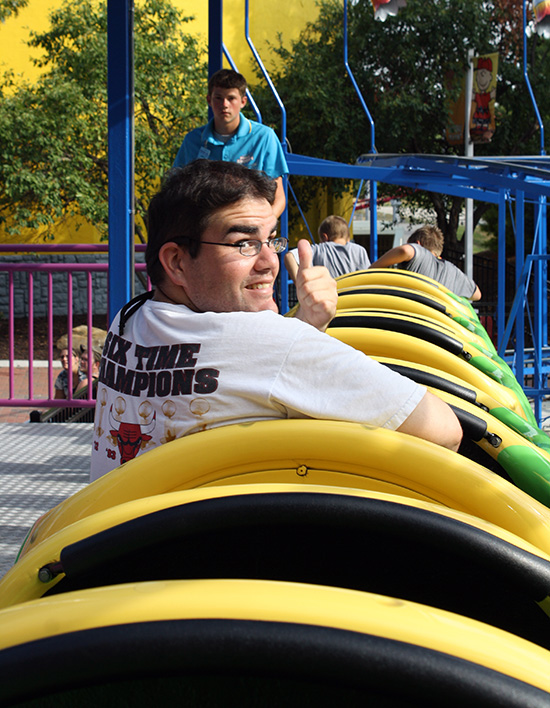 The Cosmic Coaster Roller Coaster at Worlds of Fun, Kansas City, Missouri