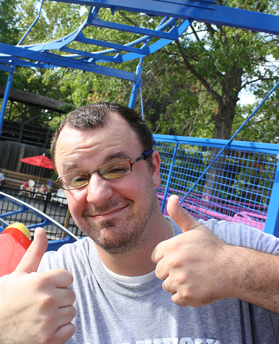 The Cosmic Coaster Roller Coaster at Worlds of Fun, Kansas City, Missouri