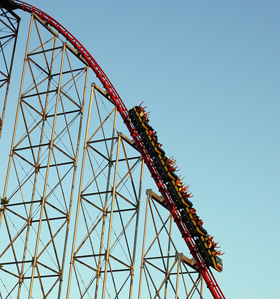 The Mamba Roller coaster at Worlds of Fun, Kansas City, Missouri