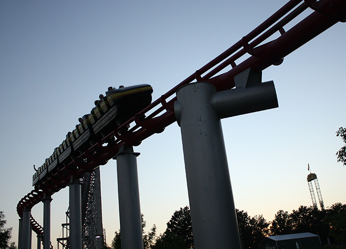 The Mamba Roller coaster at Worlds of Fun, Kansas City, Missouri