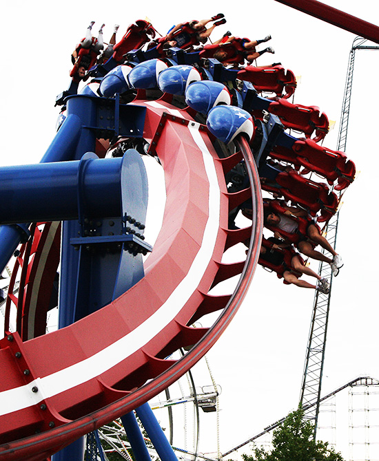 The Patriot Roller Coaster at Worlds of Fun, Kansas City, Missouri