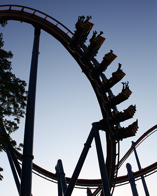 The Patriot Roller Coaster at Worlds of Fun, Kansas City, Missouri