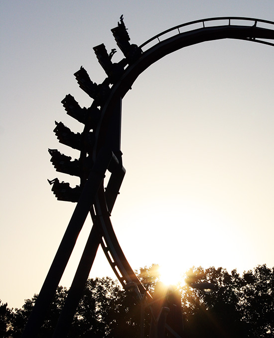 The Patriot Roller Coaster at Worlds of Fun, Kansas City, Missouri