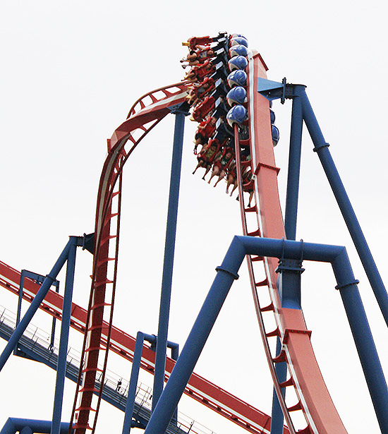 The Patriot Roller Coaster at Worlds of Fun, Kansas City, Missouri