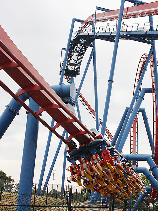 The Patriot Roller Coaster at Worlds of Fun, Kansas City, Missouri